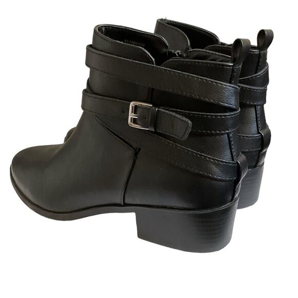 Sun + Stone Boots Women's Black Size 9.5M Buckle Zip up Ankle Shoes - Picture 2 of 11